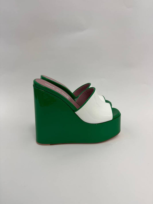 Women's Laquer Doll Platform Wedges