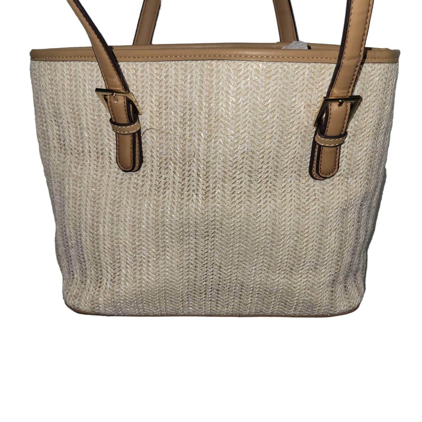 Klassische Strohtasche