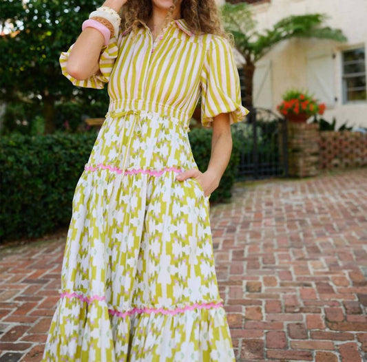 Banyan Puff Sleeve Midi Dress