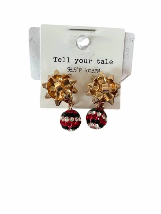 Women's Holiday Bow Earrings
