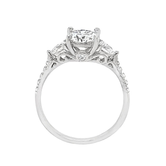 Women's Round Moissanite Cluster Ring