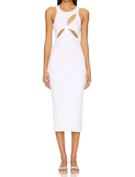 Ariel Rib Cut-out Sleeveless Dress