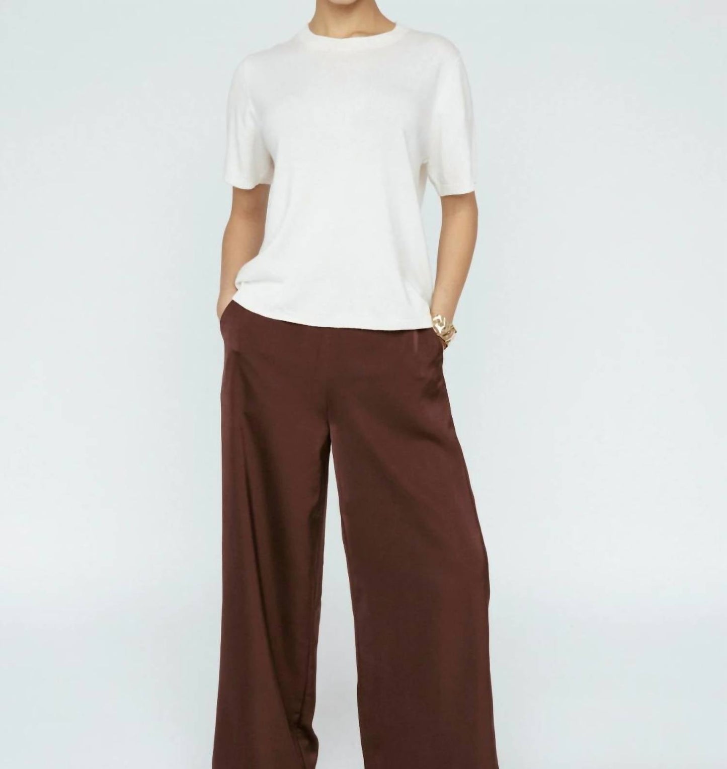 Damen-T-Shirt aus Kaschmirgemisch