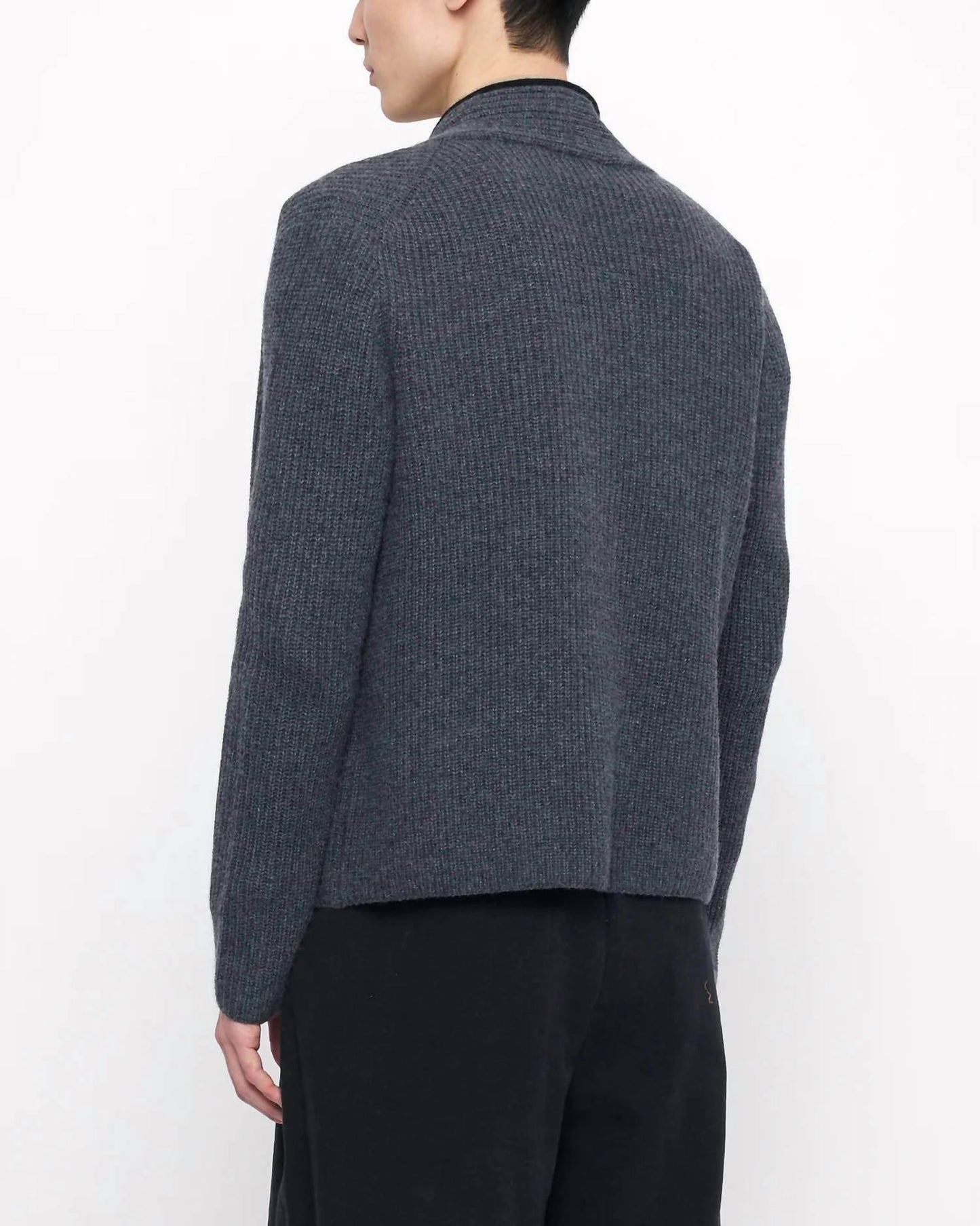 V-neck Pockets Trimmed Cardigan