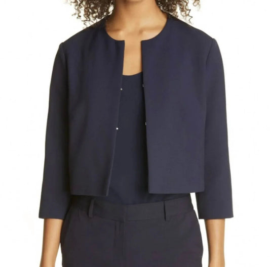 Collarless Short Jacket