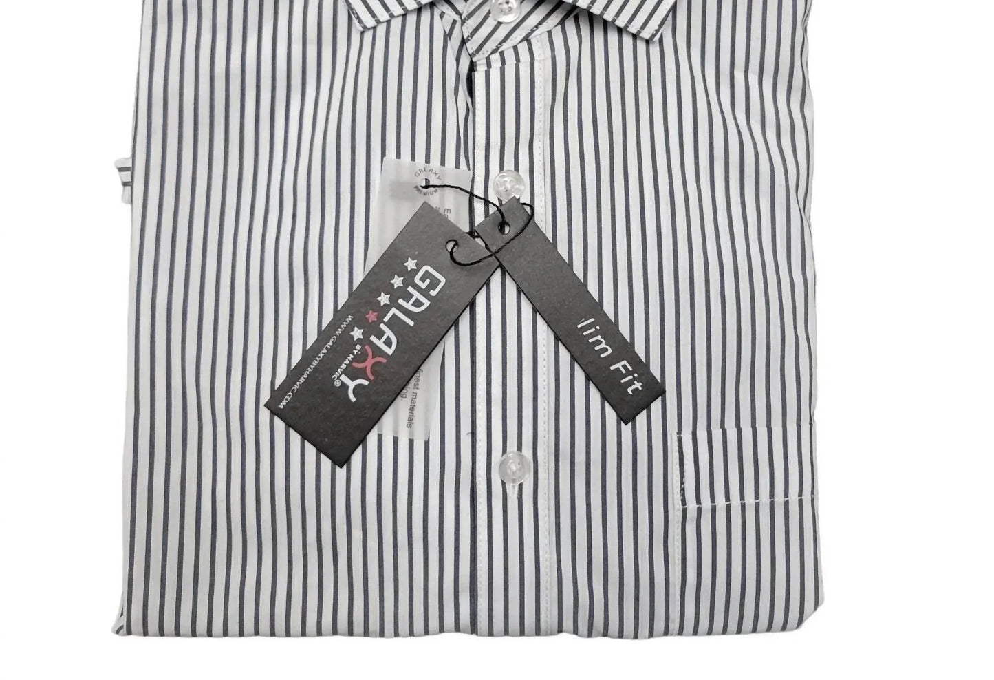 Men's Long Sleeve Slim Fit Striped Shirt