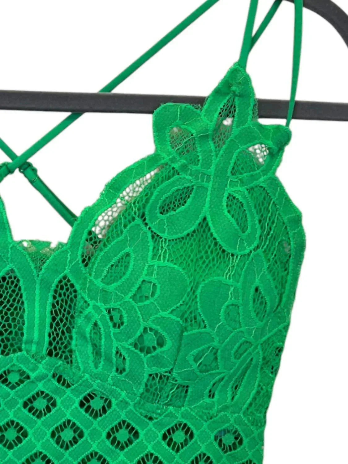 Crochet Lace Bralette With Bra Pads