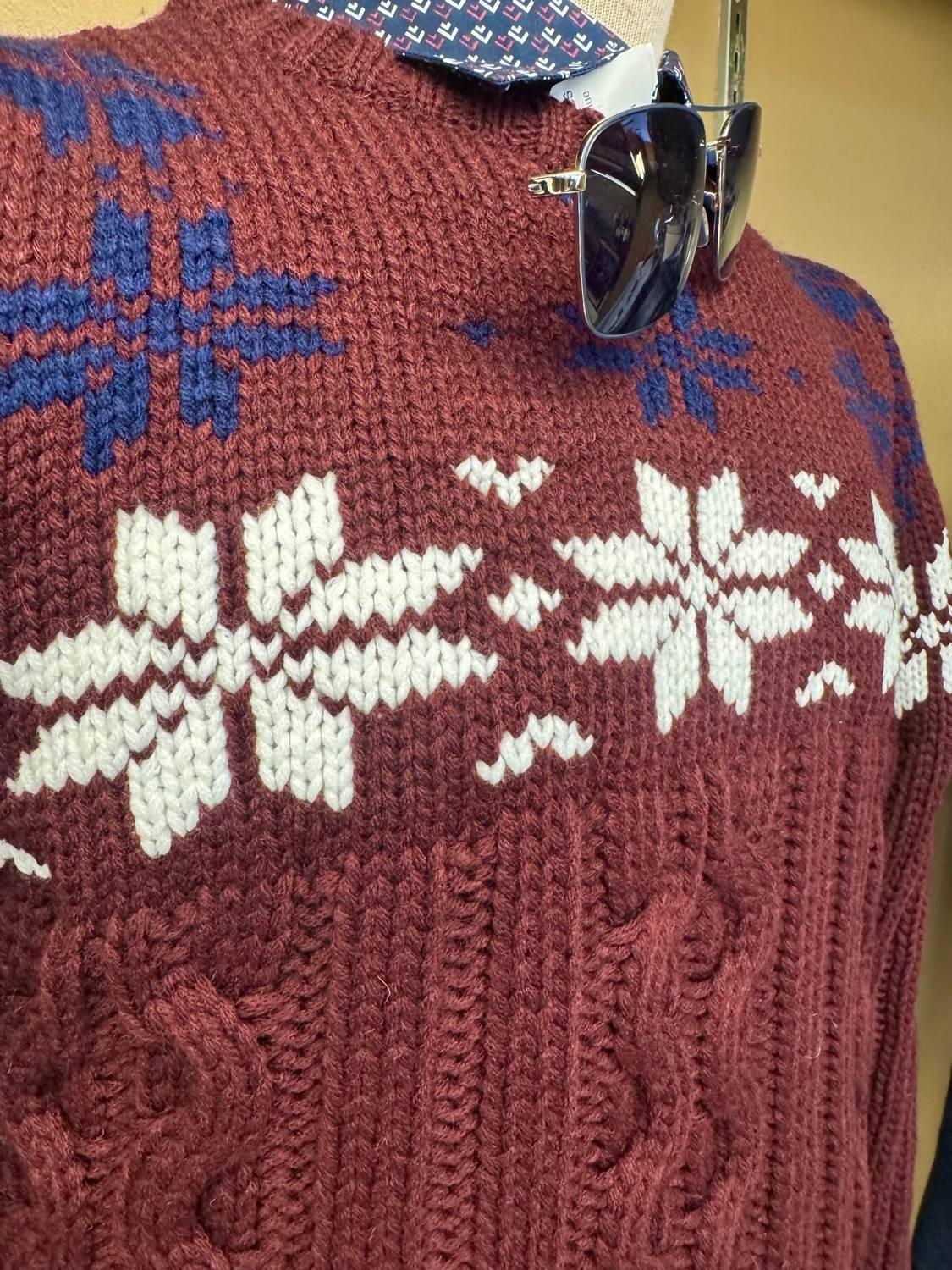 Herren-Schneeflockenpullover