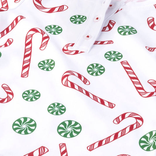 Boy's Candy Cane Pima Christmas Pajama