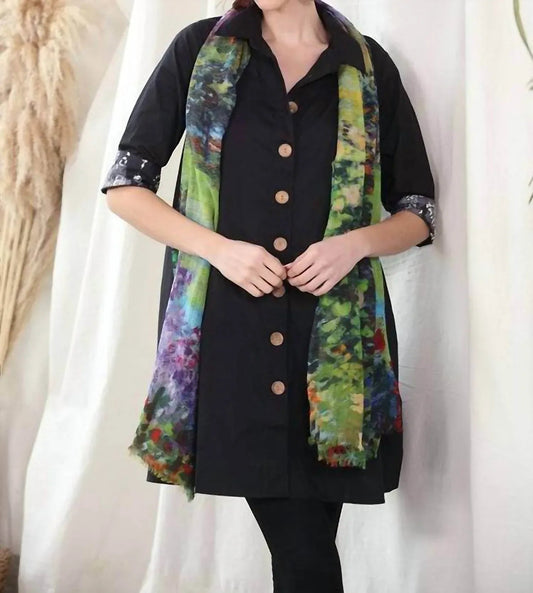A-Line Jacket With Buttons & Pockets