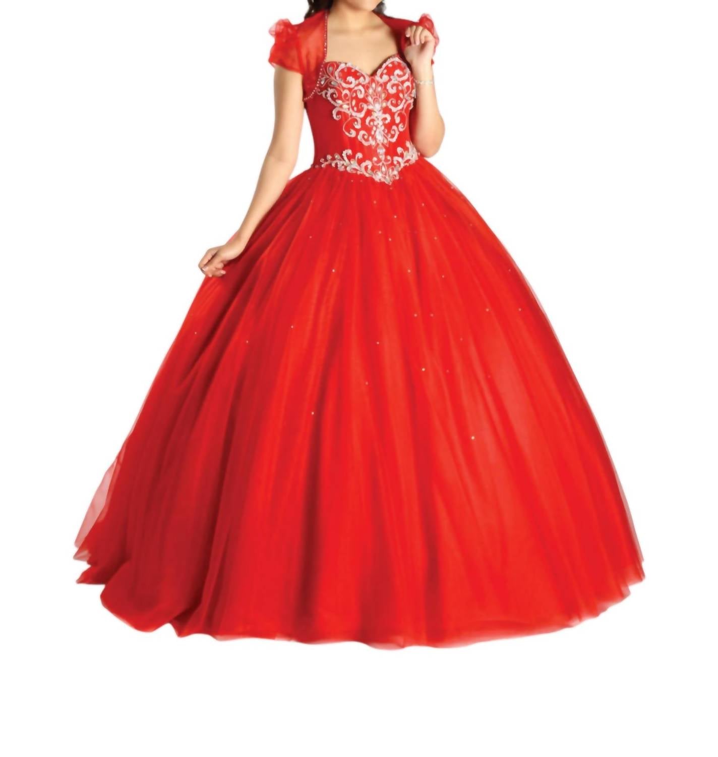 Königliches Schatz-Ballkleid mit Ärmeln