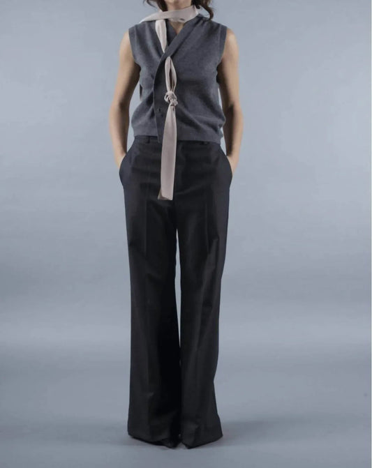 Anthra Linen Blend Trouser