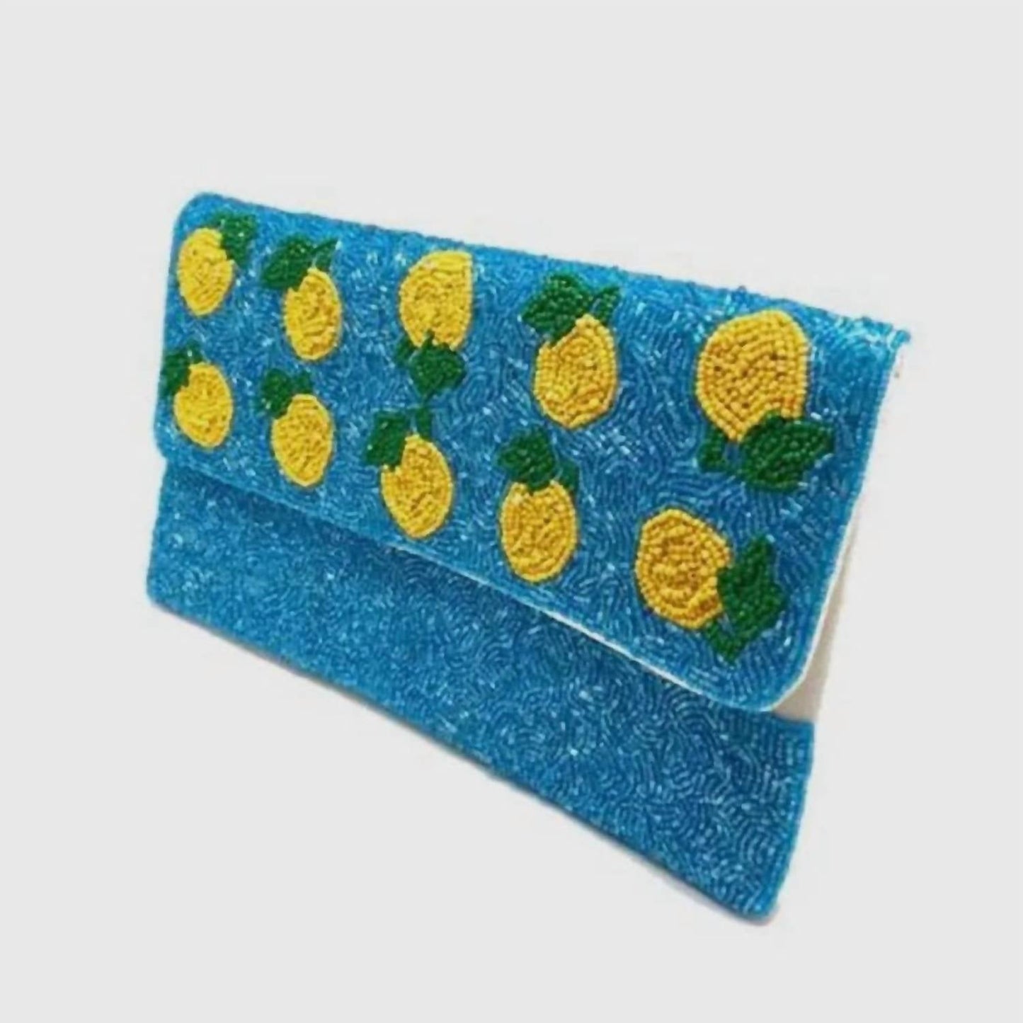 Damen-Clutch mit Zitronenperlen