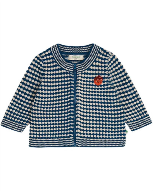 Mädchen Homey Chunky Karo-Cardigan