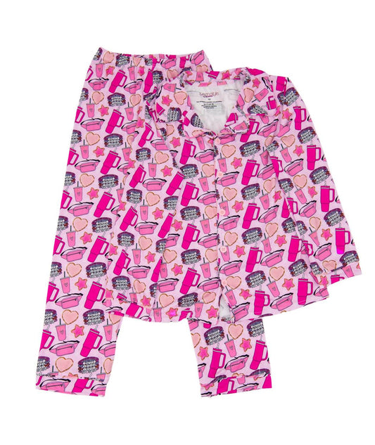 Girl's Bamboo Long Lounge Set