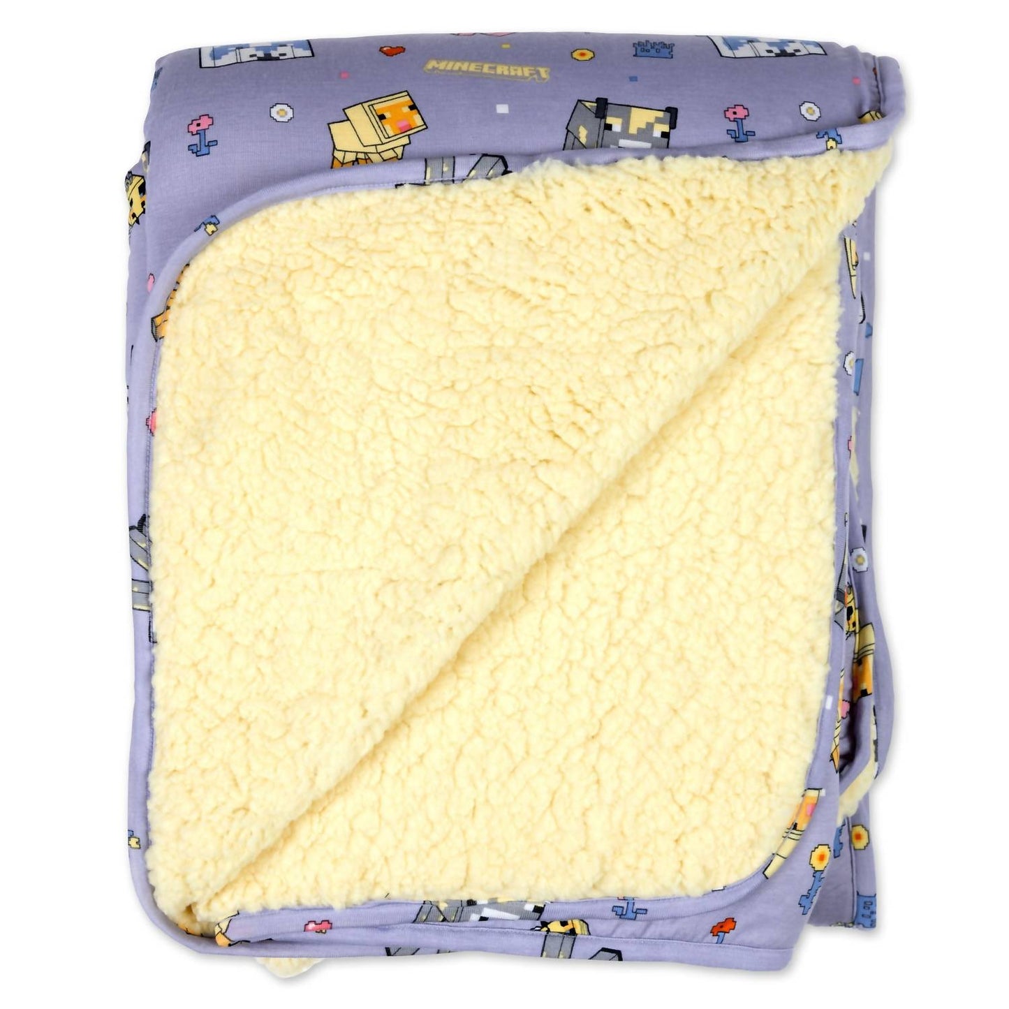 Kid's Minecraft Pixel Pals Bamboo Blanket