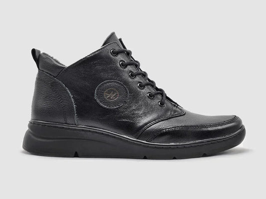 Women's Metis Fleece-lined Zip-up Leather Boots
