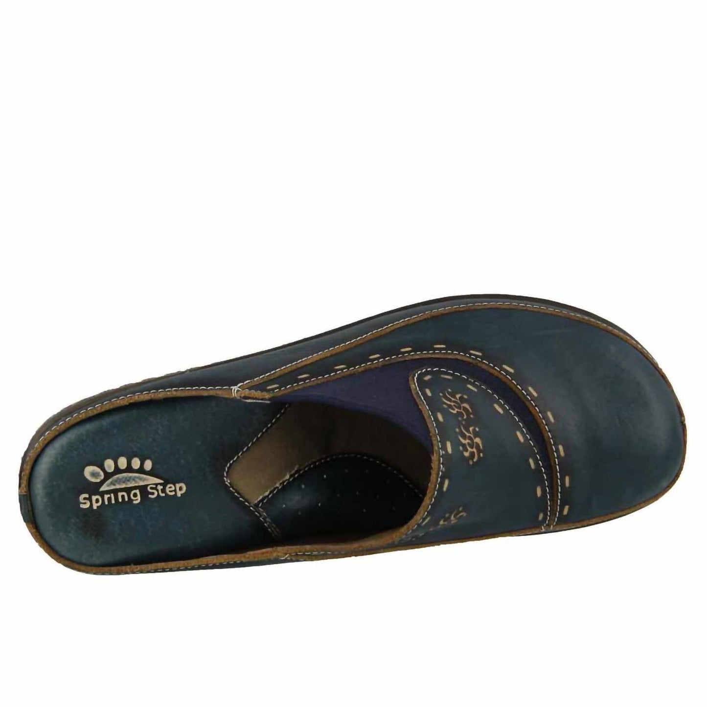 Damen-Chino-Lederclogs