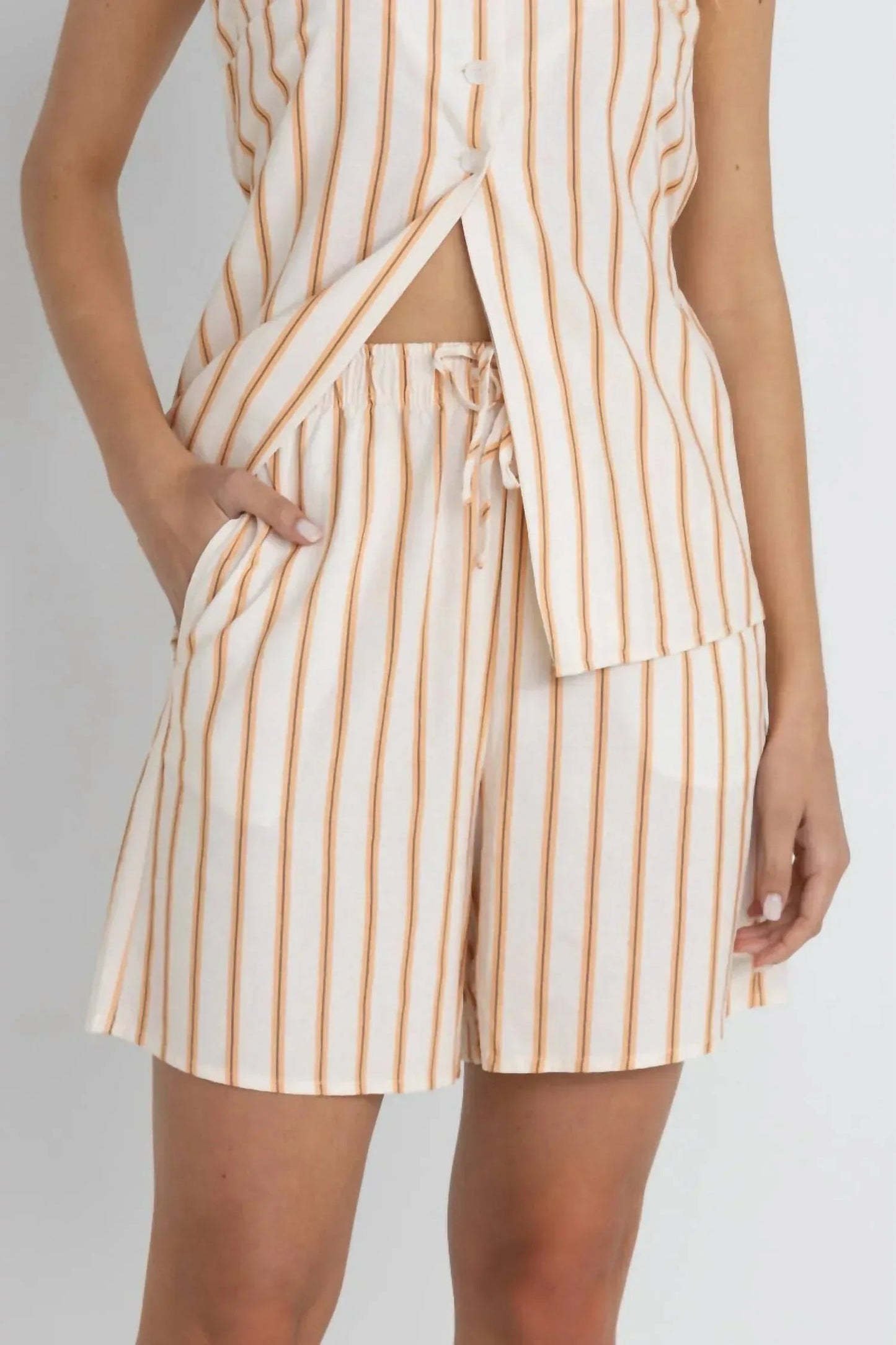 Tide Stripe Longline-Shorts