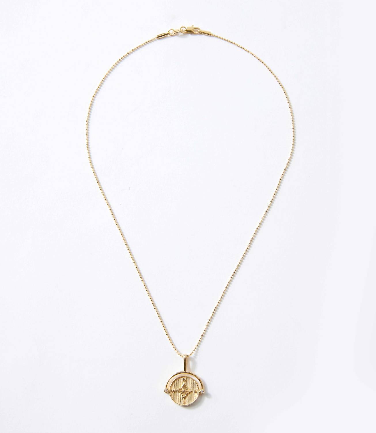 Women's Compass Swivel Pendant Necklace