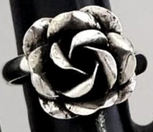 Women's Oxidized Rose Ring