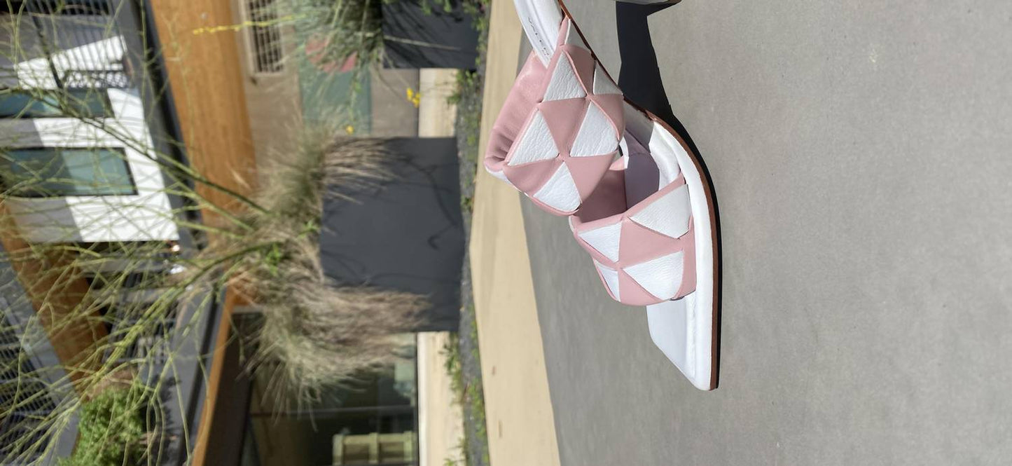 Damen-Sandalen Luppolo mit geometrischen Blockabsätzen