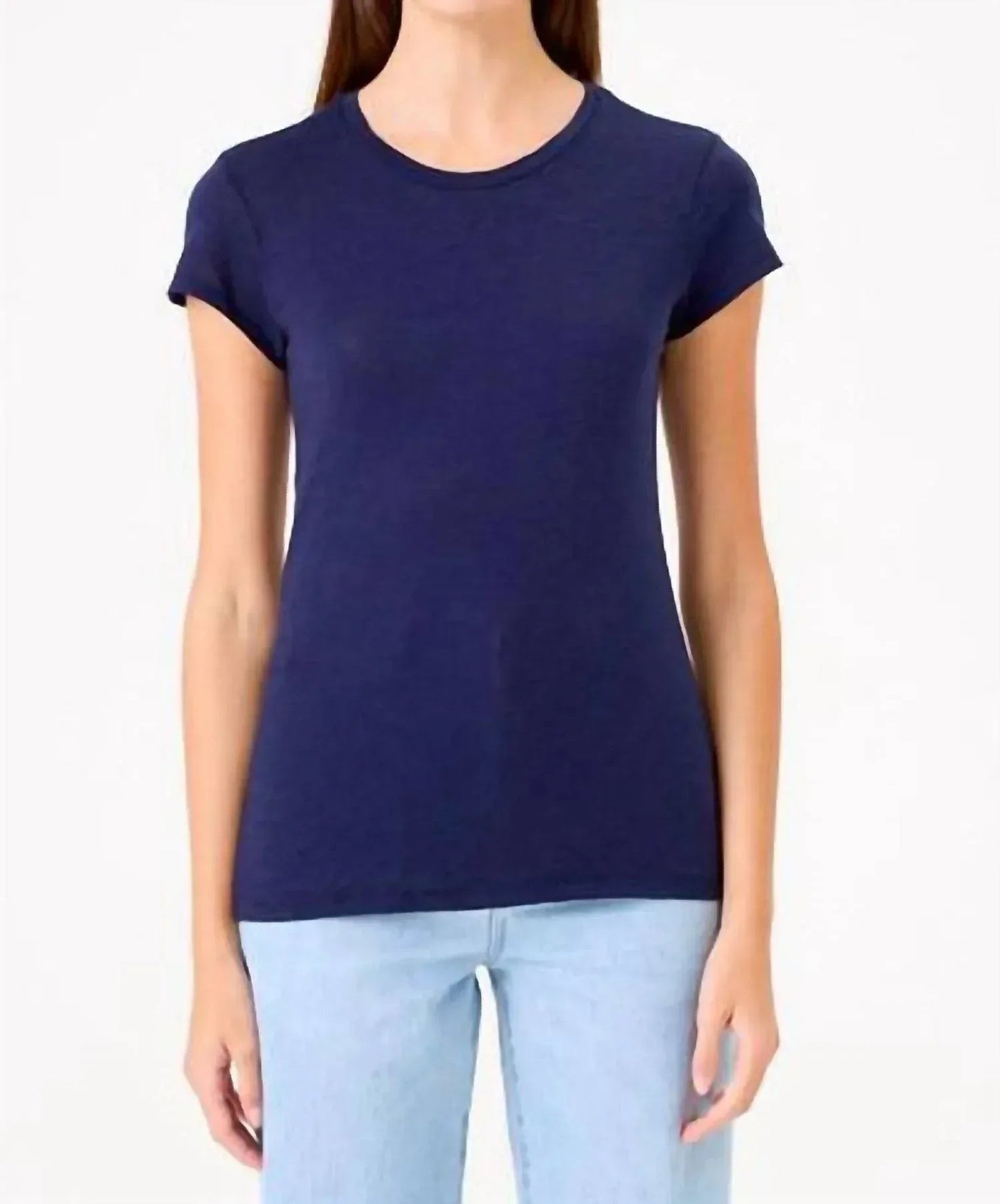 Bio-T-Shirt mit angeschnittenen Ärmeln