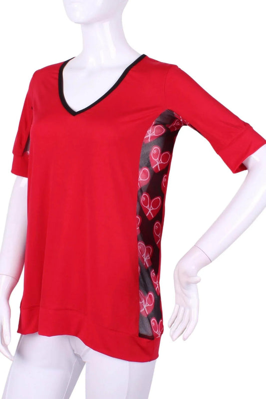 Damen Baggy V-Shirt