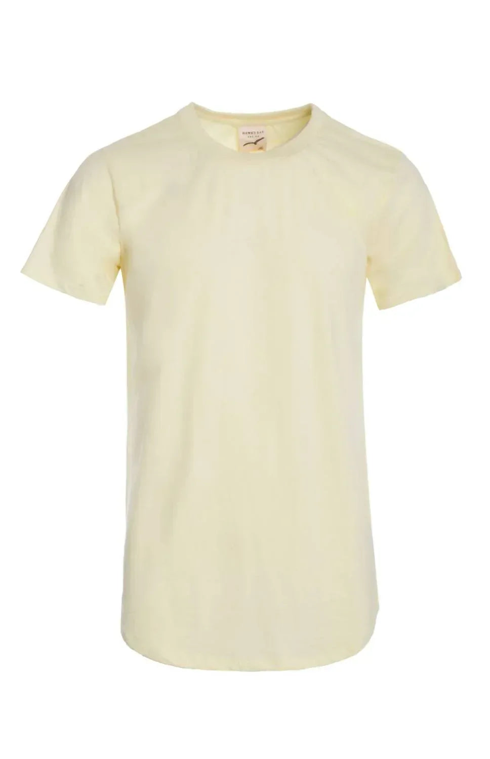 Herren T-Shirt mit abgerundetem Saum aus Premium-Baumwolle mit Rundhalsausschnitt