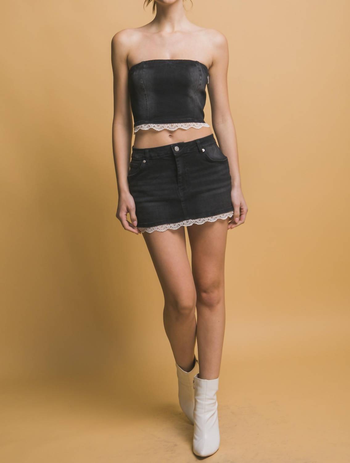 Denim-Glitzer-Set