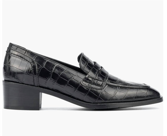 Women's Riya Croc Embossed Penny Loafer