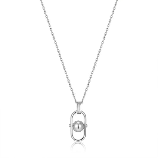 Women's Orb Link Drop Pendant Necklaces