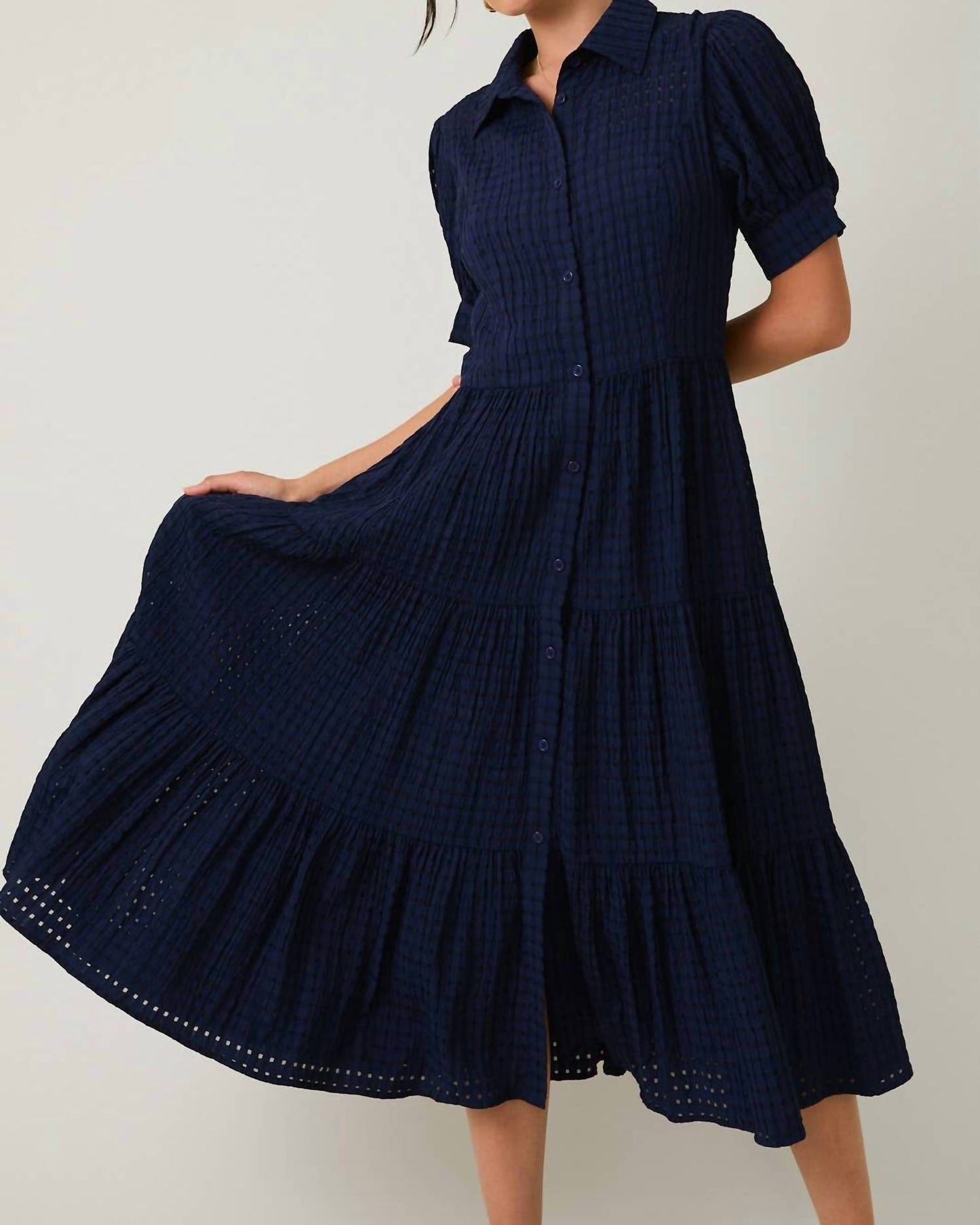Madeleine Hemdblusenkleid midi