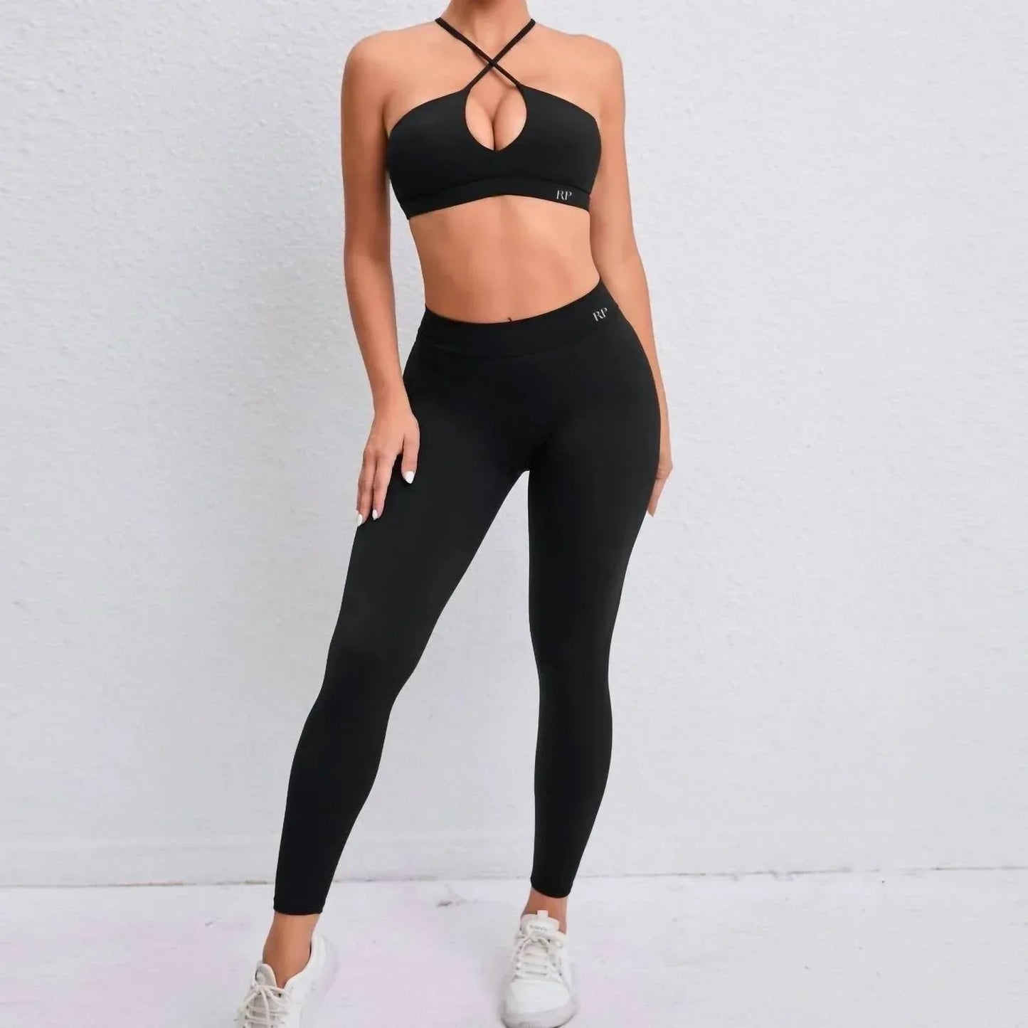 Leggings mit V-förmigem Rückenausschnitt zum Hineinschlüpfen