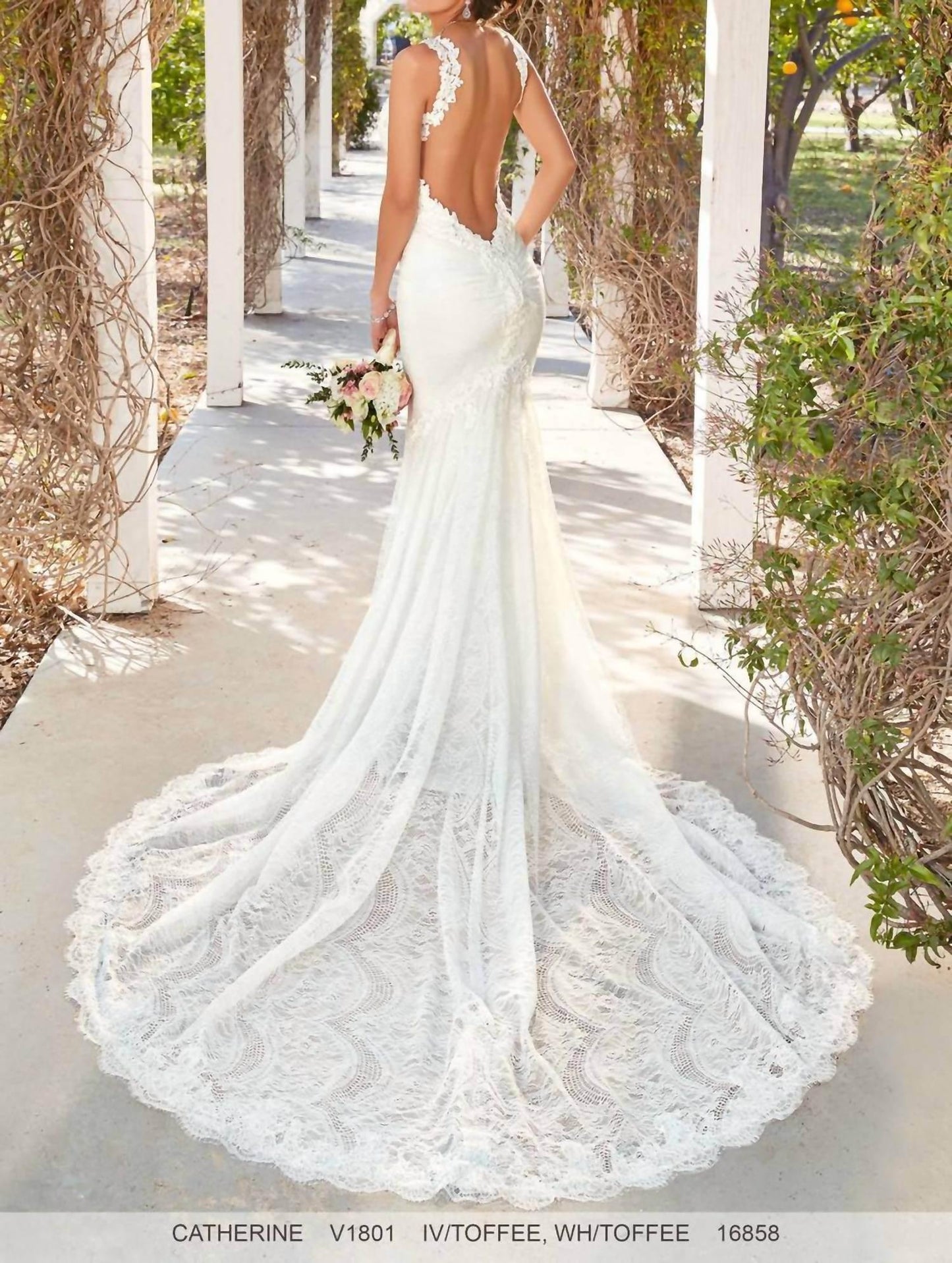Hochzeitskleid Catherine mit Netzeinsätzen