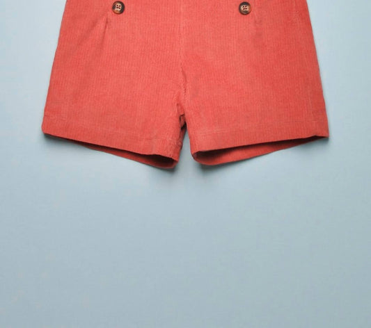 Mädchen Cord-Knopf-Shorts