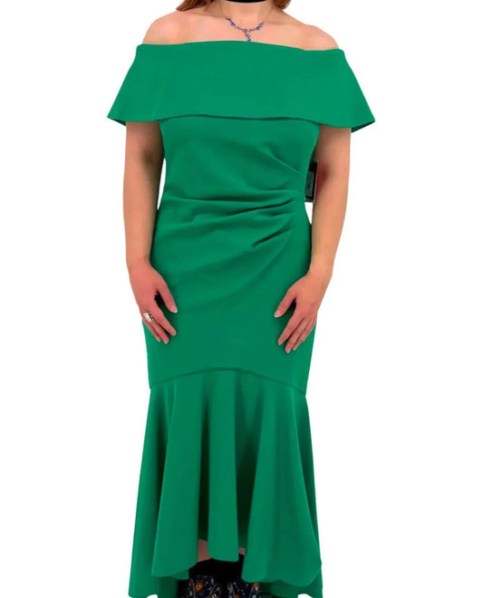 Women's Off Shoulder Hi Lo Gown