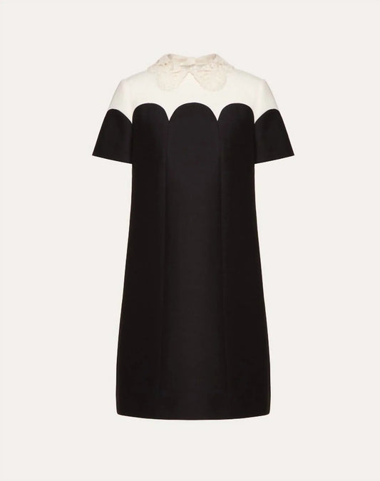 Women's Embroidered Crepe Couture Dress