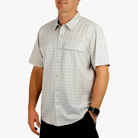 Air-o Mesh Printed Short Sleeve Button Down Shirt