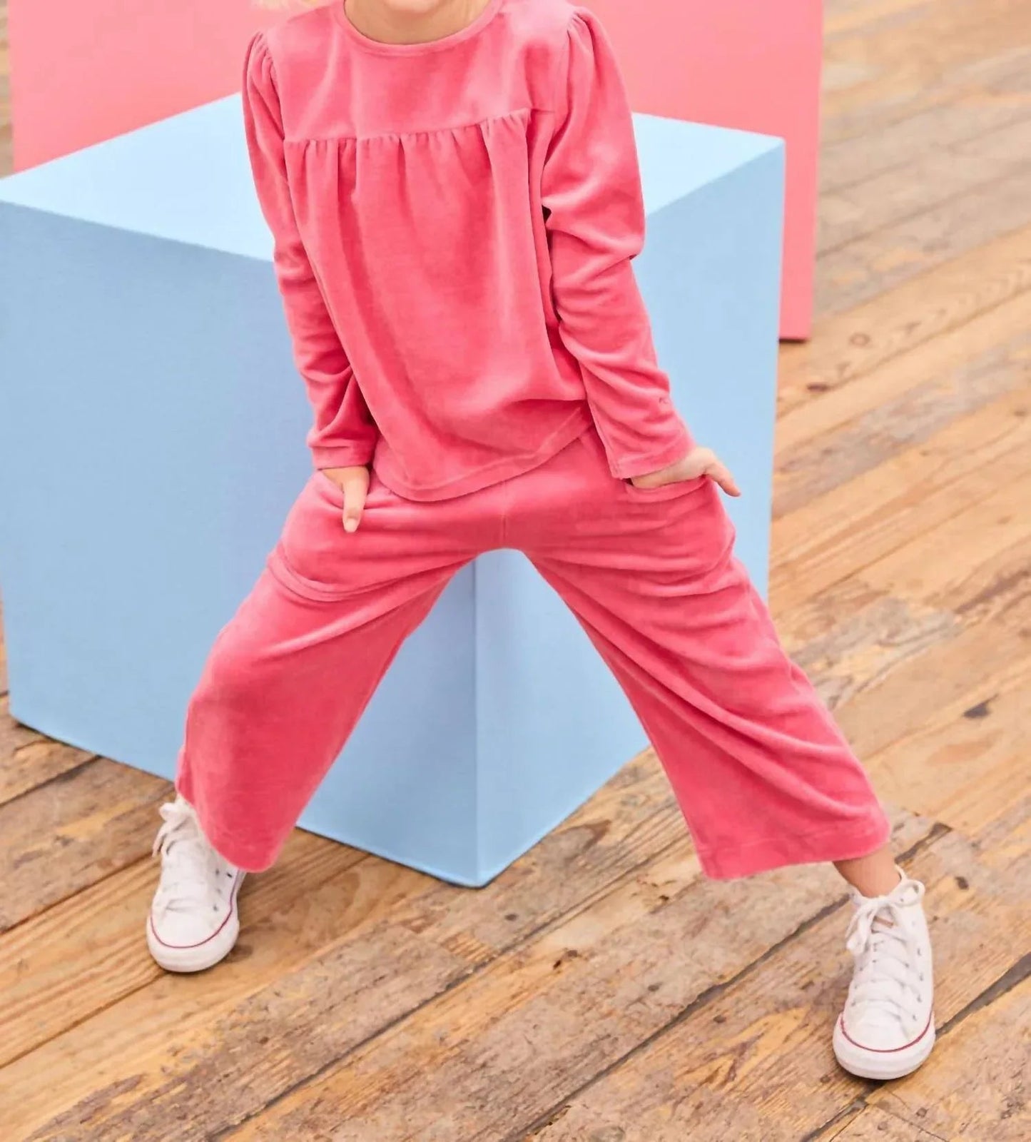 Girl's Cropped Palazzo Pants