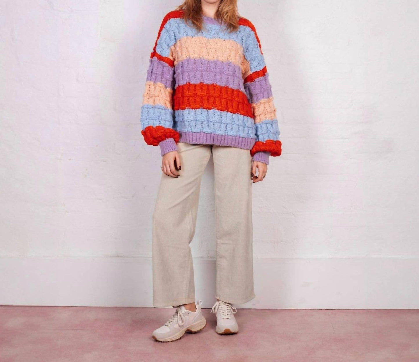 Mandy Criss-Cross-Streifenpullover