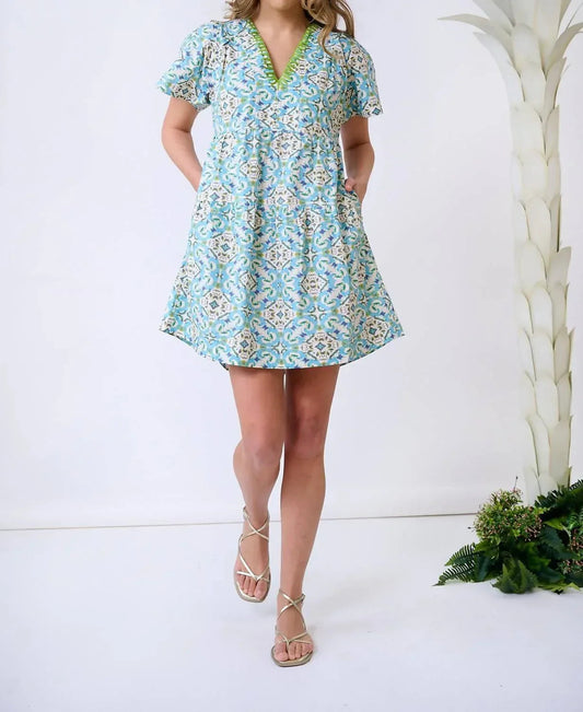 Harper Mini-Kleid mit tiefem V-Ausschnitt