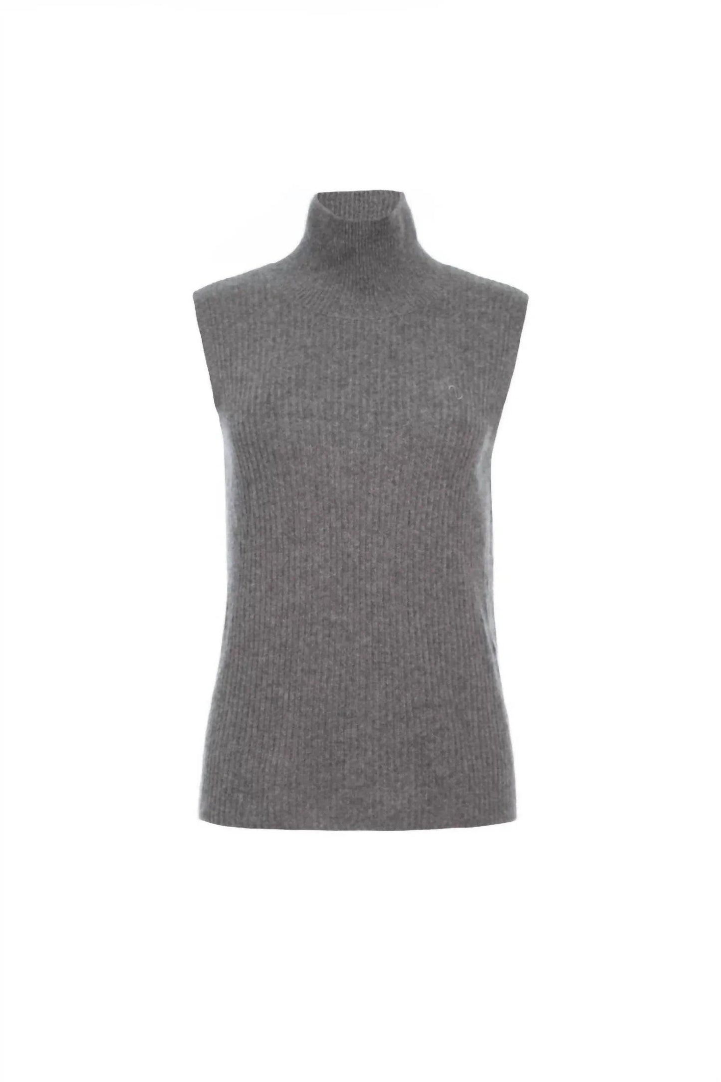 Nola Kaschmir Rollkragenpullover ohne Ärmel