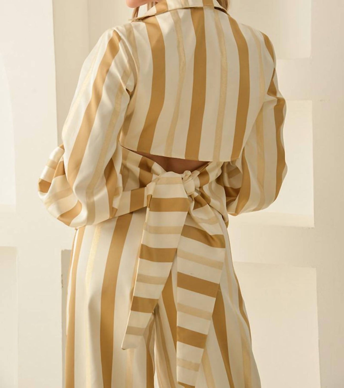 Regina Capri Stripes Suit Set