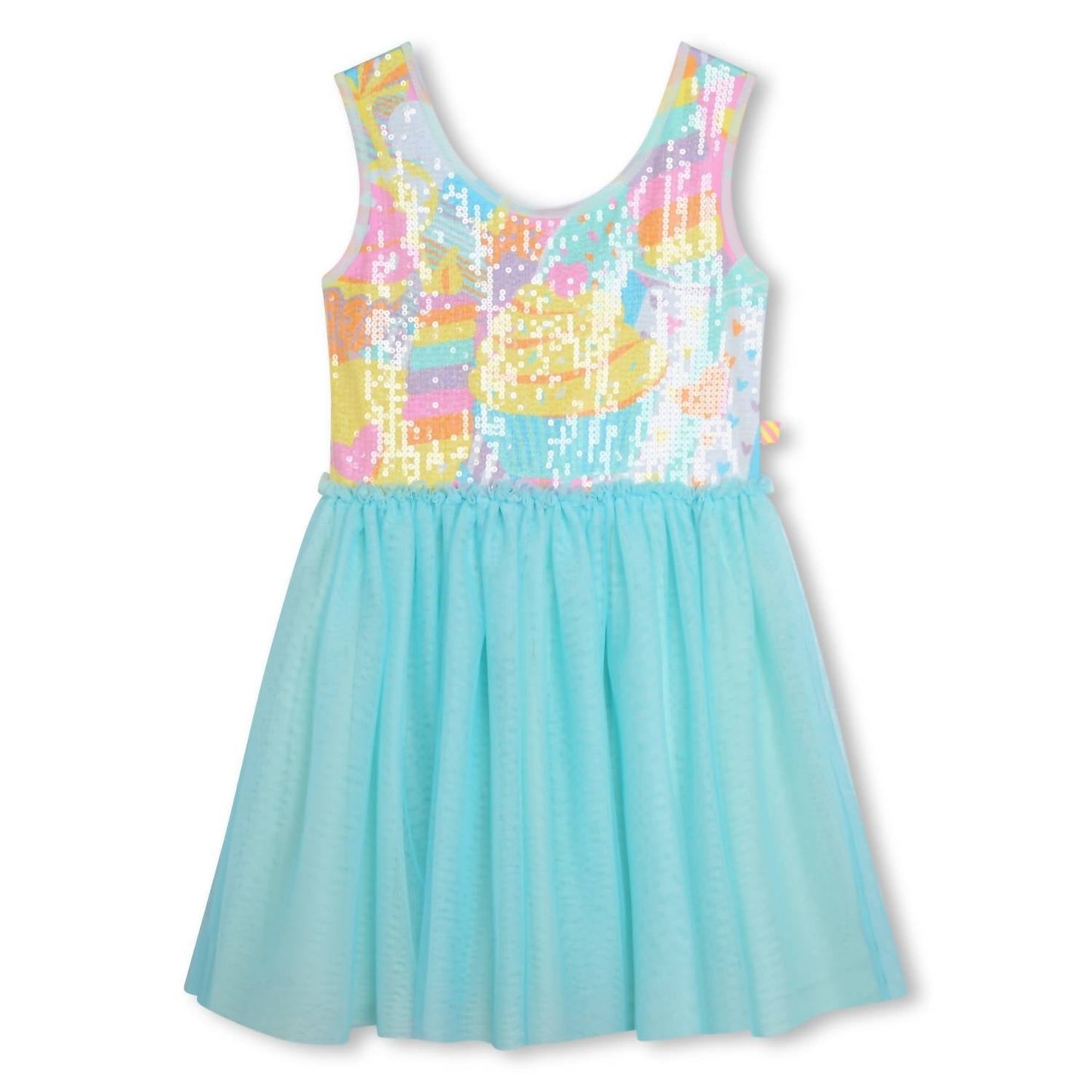 Pailletten-Tüllkleid mit Glitzerkrone