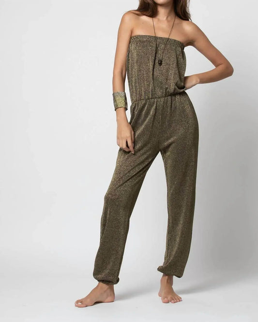 Glitzer-Tube-Top-Overall mit Hose