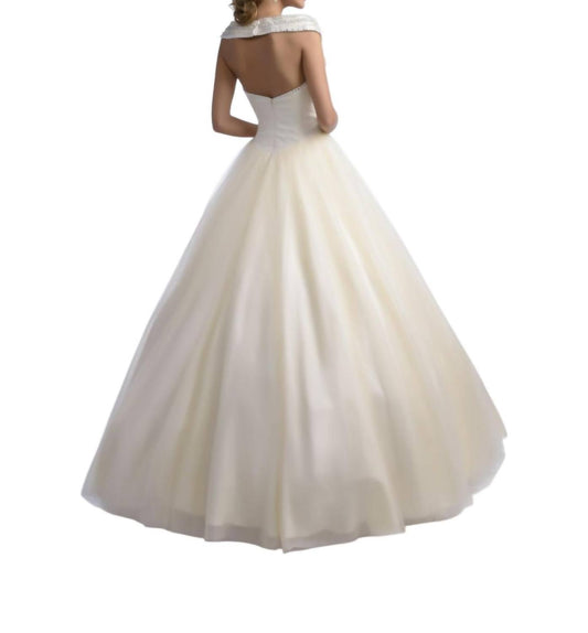 Tüllperlen-A-Linien-Ballkleid