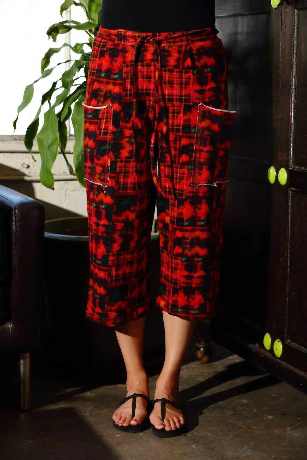 Searenity Patchwork French Terry Taschenhose