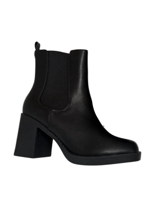 Women's Leather Brown Toe Bootie