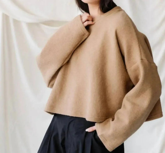 Cropped Crew Sweater